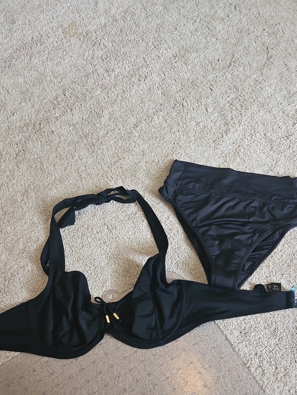 womens bra size panache 38e bikini swimsuit top and med knix bottoms